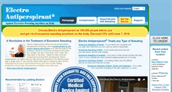 Desktop Screenshot of electroantiperspirant.com