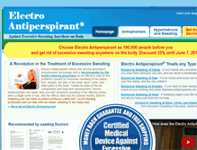 Tablet Screenshot of electroantiperspirant.com